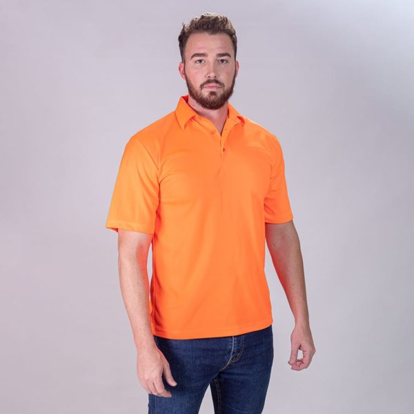 Men's Golf Shirt - Short Sleeve Fused Collar - Peters T-Shirts
